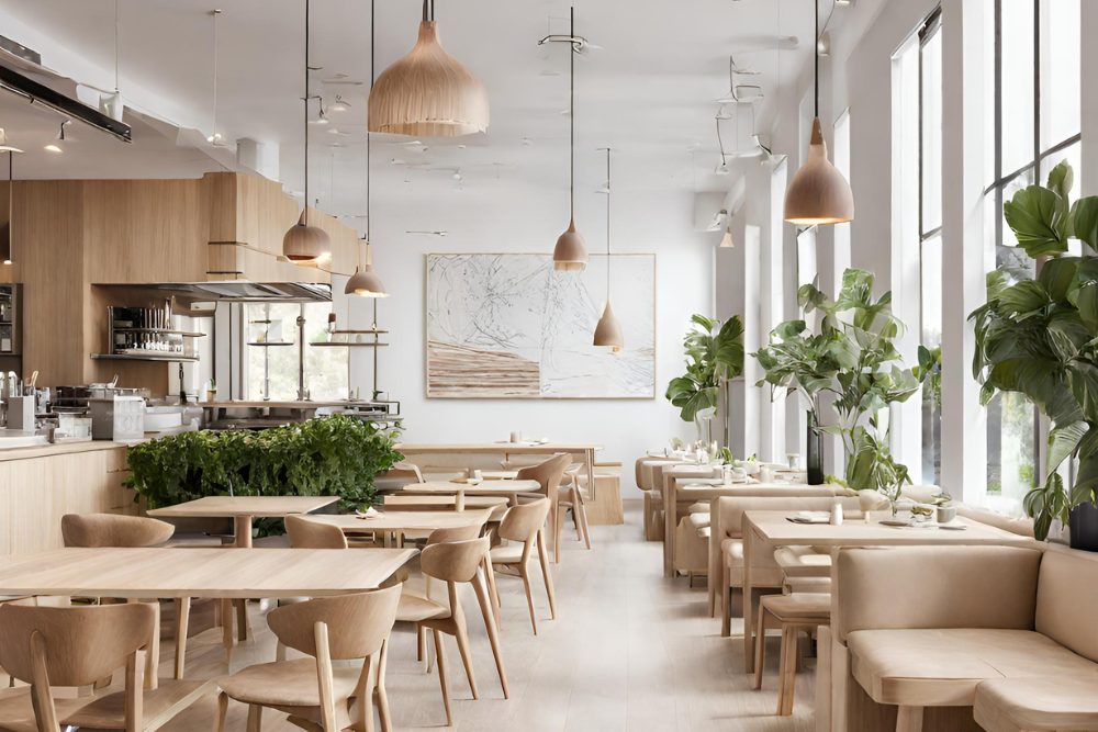 minimal restaurant interior design